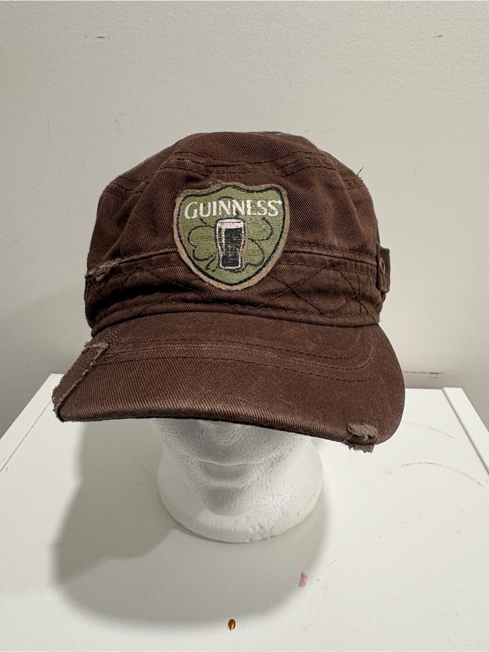 Vintage Guinness Beer Y2K Hat Cap brown